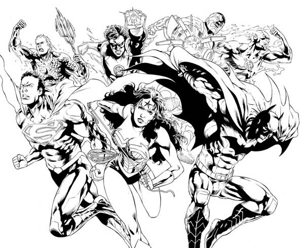 着色页: DC漫画超级英雄 (超级英雄) #80396 - 免费可打印着色页
