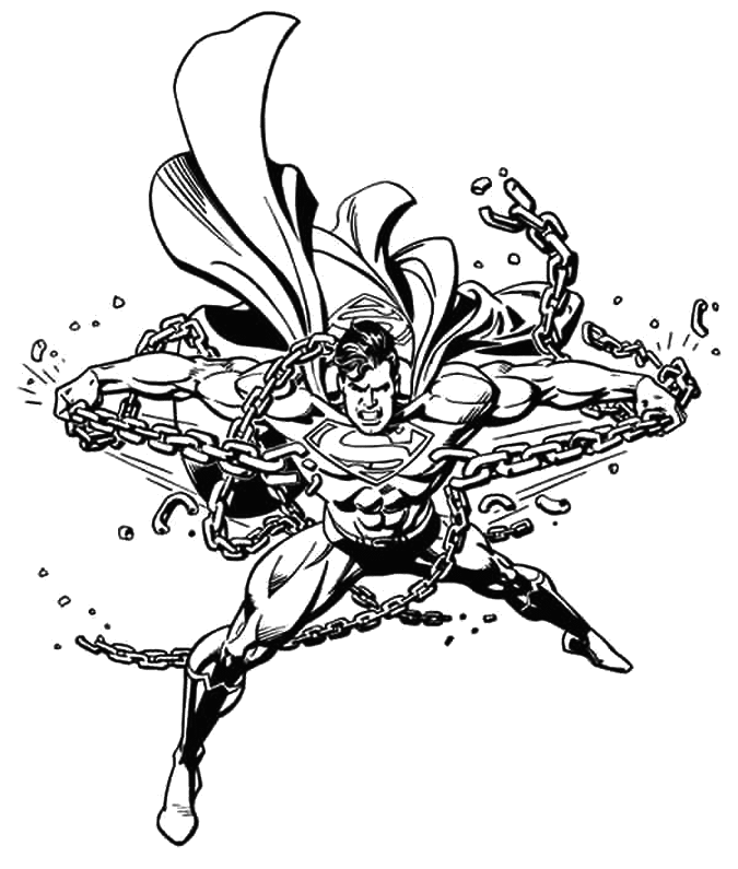 着色页: DC漫画超级英雄 (超级英雄) #80408 - 免费可打印着色页