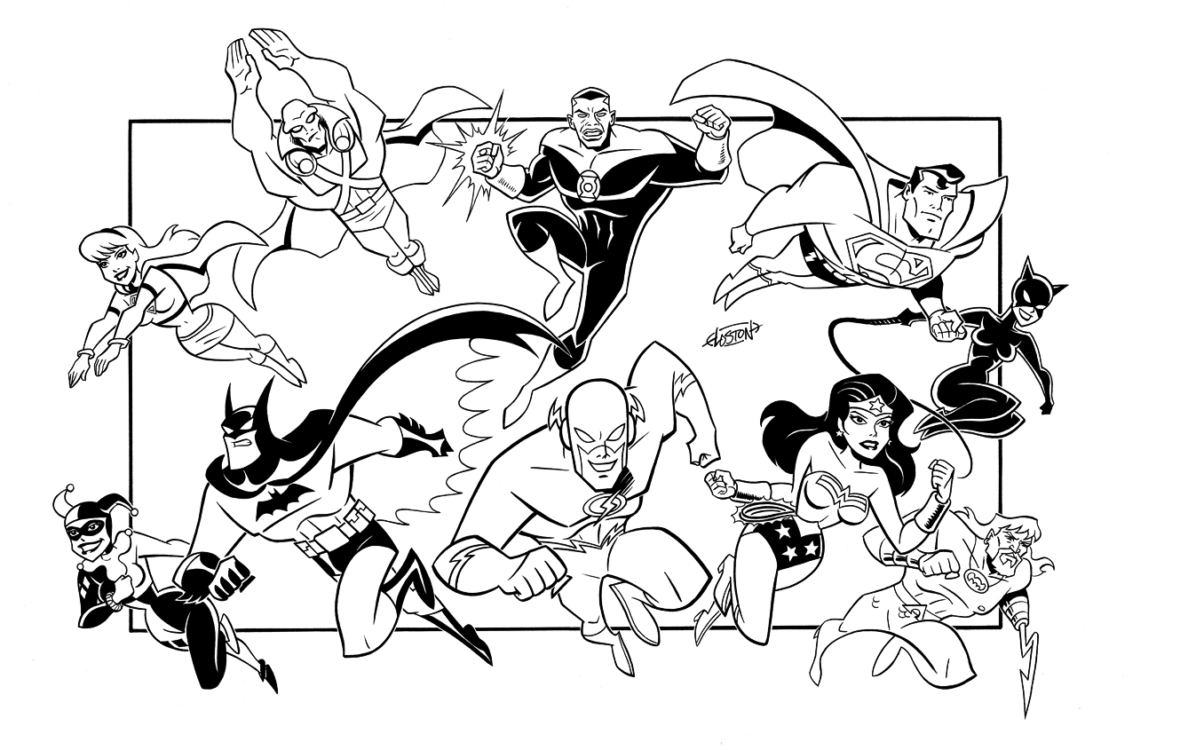 着色页: DC漫画超级英雄 (超级英雄) #80438 - 免费可打印着色页