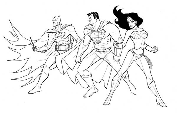 着色页: DC漫画超级英雄 (超级英雄) #80487 - 免费可打印着色页