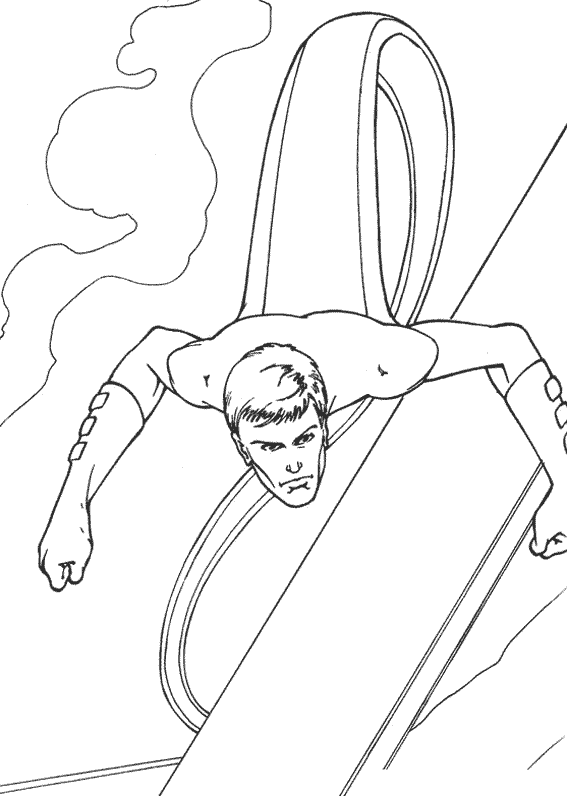 着色页: 神奇四侠 (超级英雄) #76408 - 免费可打印着色页
