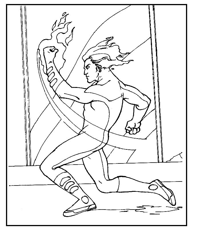 着色页: 神奇四侠 (超级英雄) #76414 - 免费可打印着色页