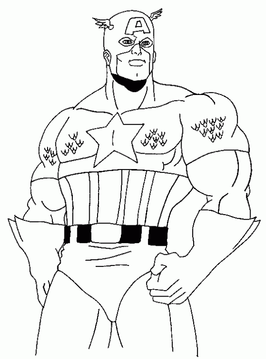 着色页: 漫威超级英雄 (超级英雄) #80077 - 免费可打印着色页