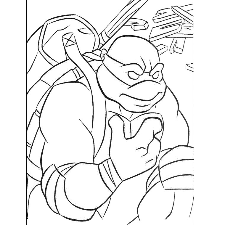 着色页: 忍者神龟 (超级英雄) #75378 - 免费可打印着色页