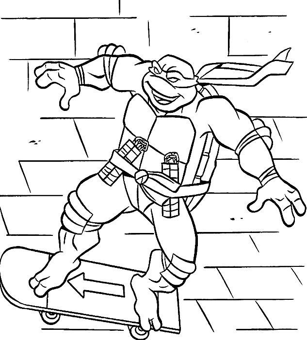 着色页: 忍者神龟 (超级英雄) #75380 - 免费可打印着色页