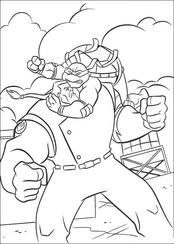着色页: 忍者神龟 (超级英雄) #75392 - 免费可打印着色页