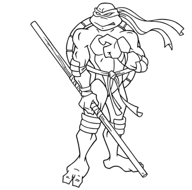 着色页: 忍者神龟 (超级英雄) #75456 - 免费可打印着色页