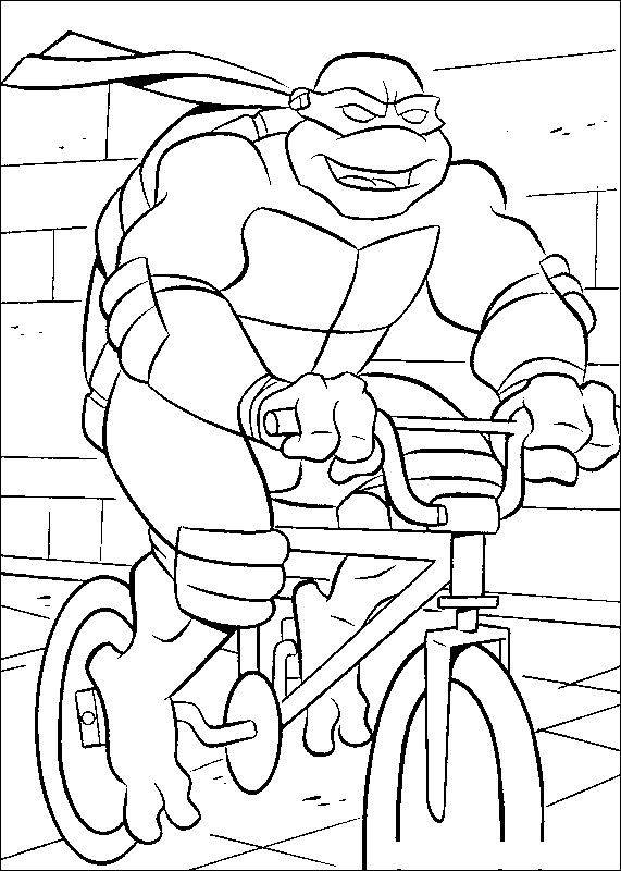 着色页: 忍者神龟 (超级英雄) #75463 - 免费可打印着色页