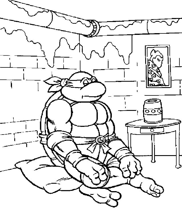 着色页: 忍者神龟 (超级英雄) #75506 - 免费可打印着色页
