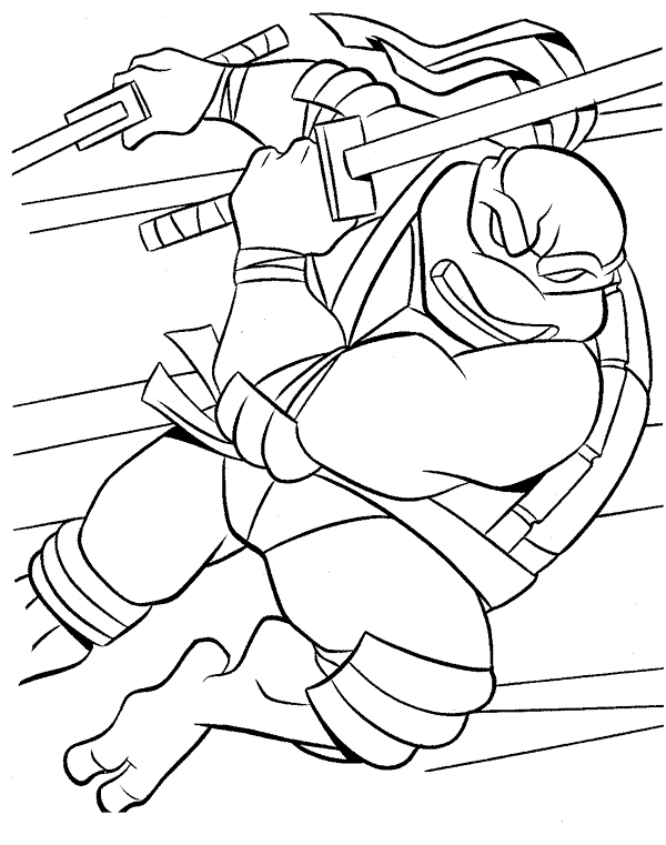 着色页: 忍者神龟 (超级英雄) #75519 - 免费可打印着色页