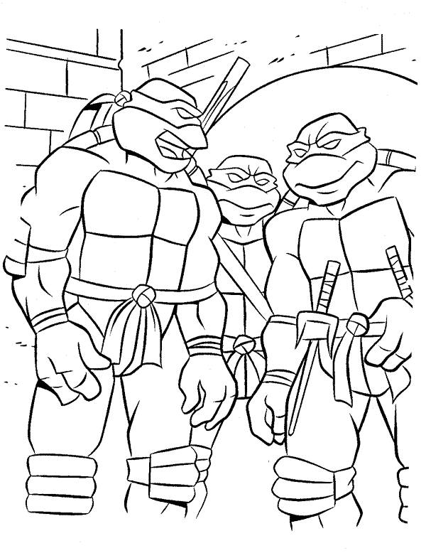 着色页: 忍者神龟 (超级英雄) #75563 - 免费可打印着色页