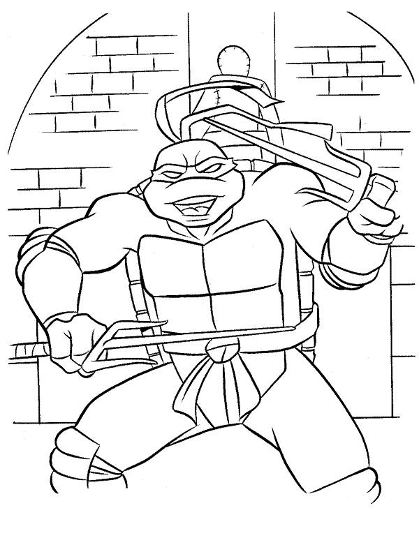 着色页: 忍者神龟 (超级英雄) #75587 - 免费可打印着色页