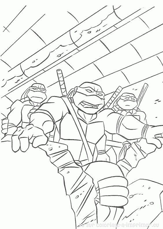 着色页: 忍者神龟 (超级英雄) #75616 - 免费可打印着色页