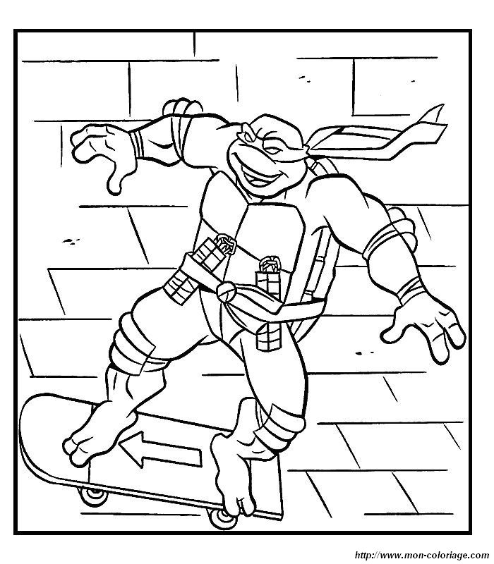 着色页: 忍者神龟 (超级英雄) #75639 - 免费可打印着色页