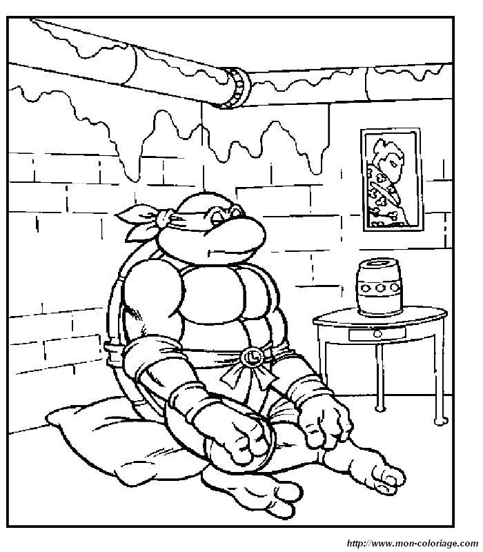 着色页: 忍者神龟 (超级英雄) #75678 - 免费可打印着色页