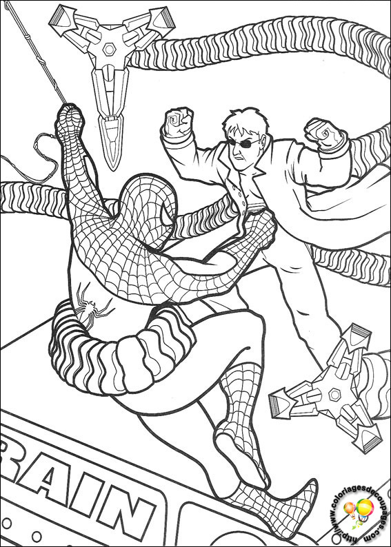 着色页: 蜘蛛侠 (超级英雄) #78682 - 免费可打印着色页