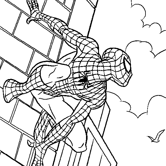 着色页: 蜘蛛侠 (超级英雄) #78702 - 免费可打印着色页