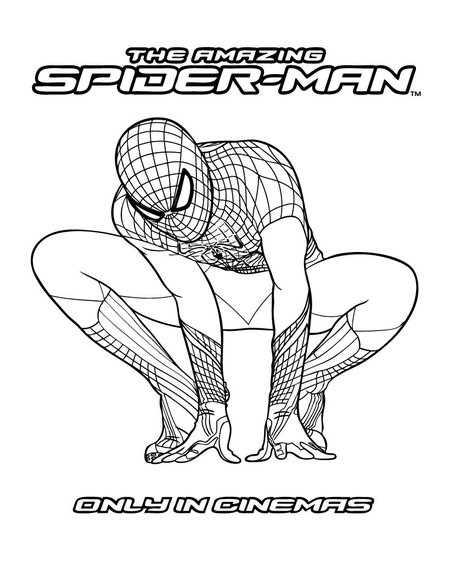 着色页: 蜘蛛侠 (超级英雄) #78745 - 免费可打印着色页