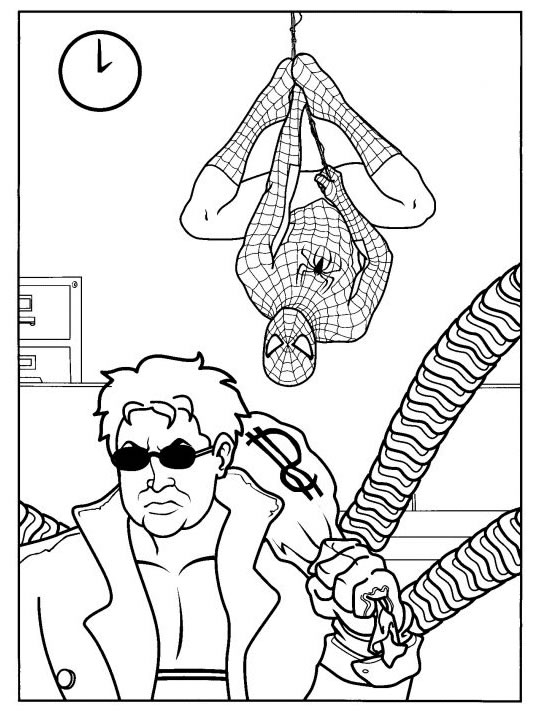 着色页: 蜘蛛侠 (超级英雄) #78779 - 免费可打印着色页