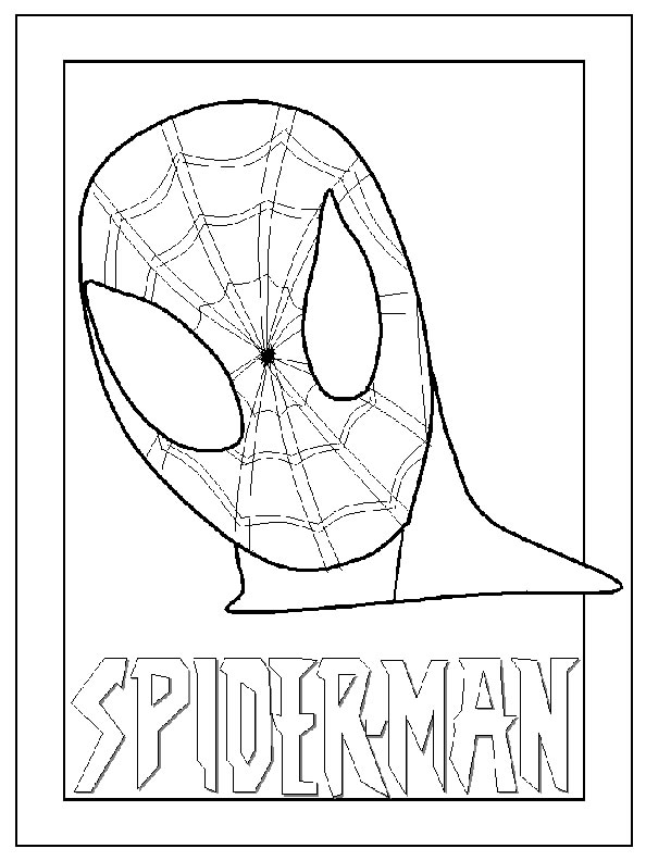 着色页: 蜘蛛侠 (超级英雄) #78807 - 免费可打印着色页