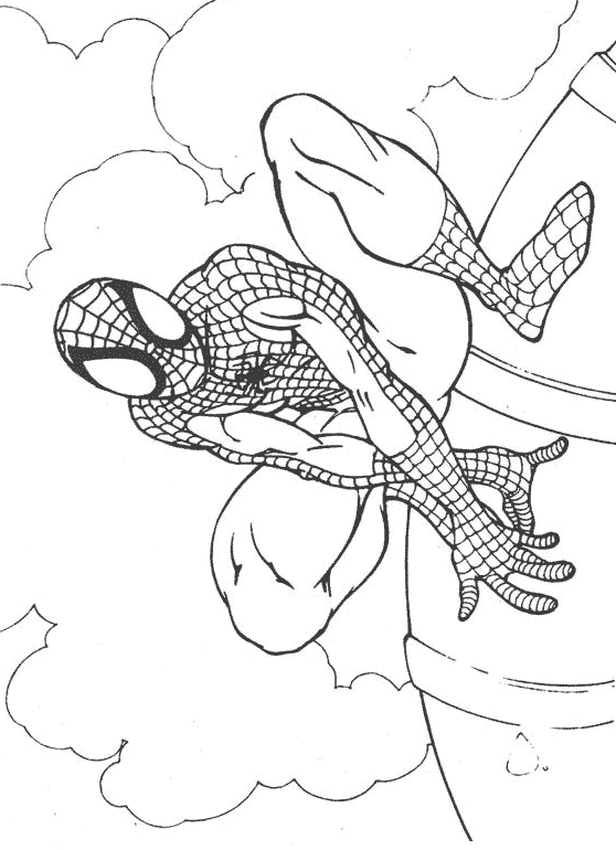 着色页: 蜘蛛侠 (超级英雄) #78823 - 免费可打印着色页