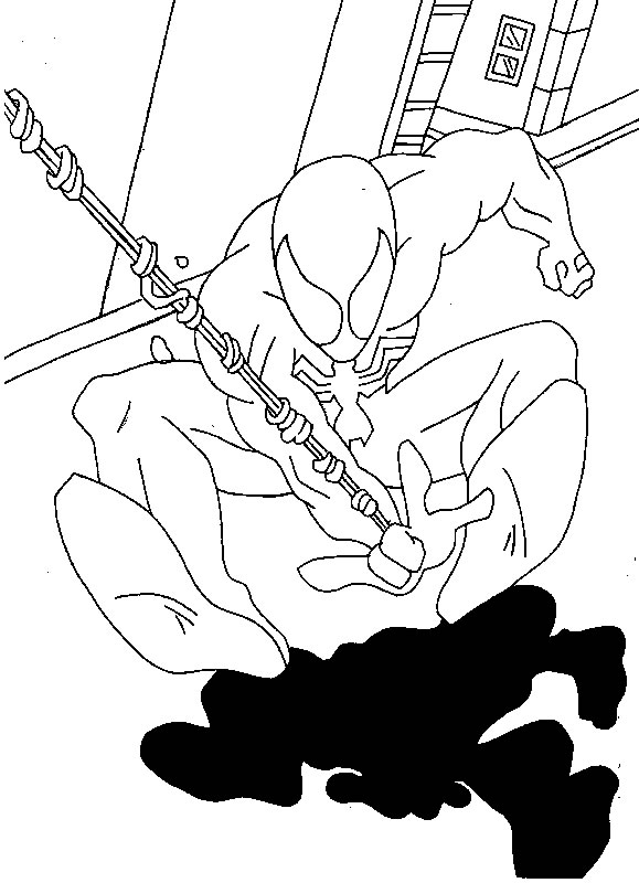 着色页: 蜘蛛侠 (超级英雄) #78842 - 免费可打印着色页