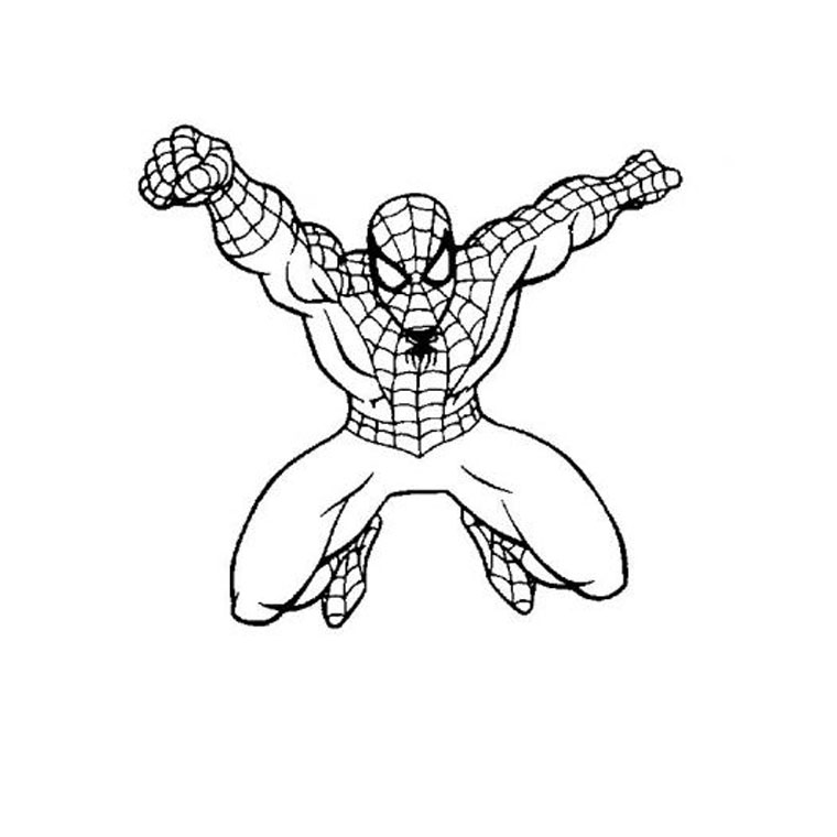 着色页: 蜘蛛侠 (超级英雄) #78846 - 免费可打印着色页