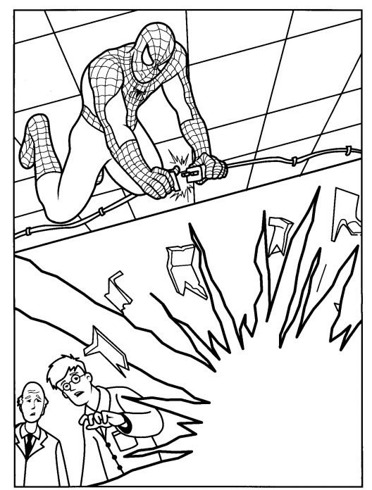 着色页: 蜘蛛侠 (超级英雄) #78862 - 免费可打印着色页