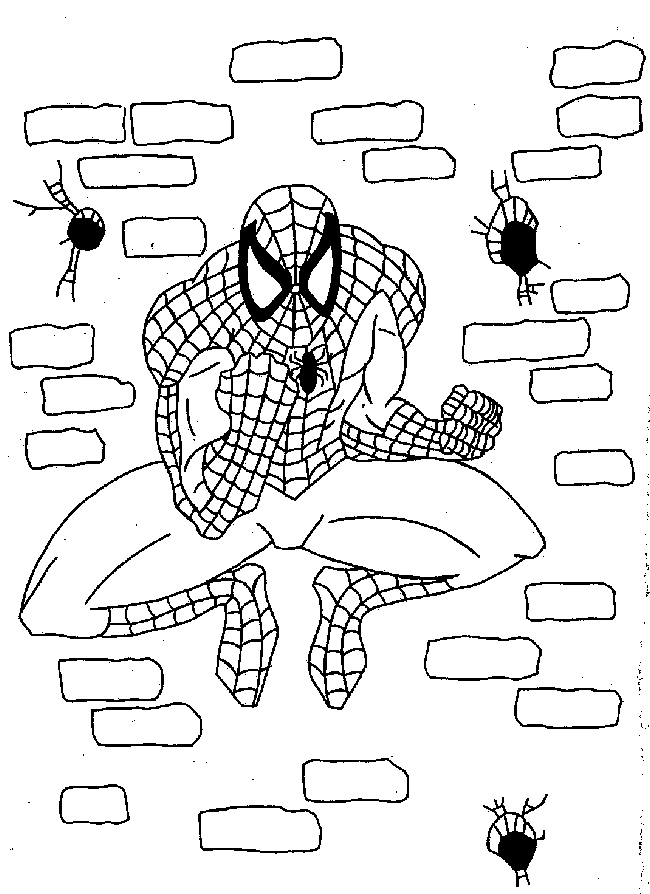 着色页: 蜘蛛侠 (超级英雄) #78891 - 免费可打印着色页
