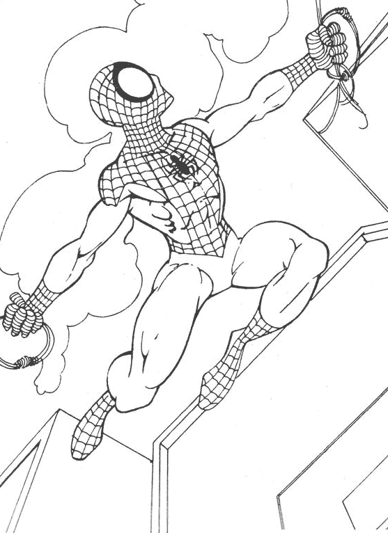 着色页: 蜘蛛侠 (超级英雄) #78910 - 免费可打印着色页