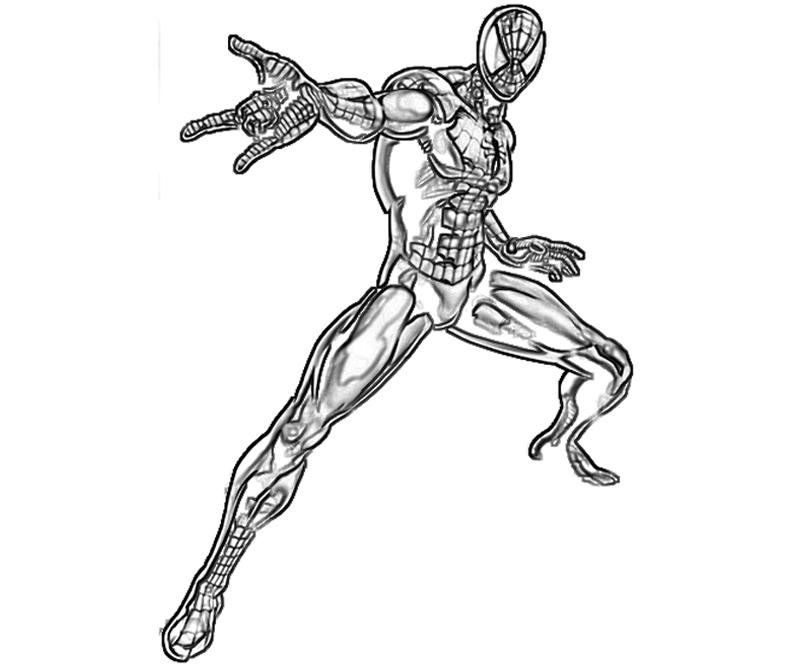 着色页: 蜘蛛侠 (超级英雄) #78927 - 免费可打印着色页