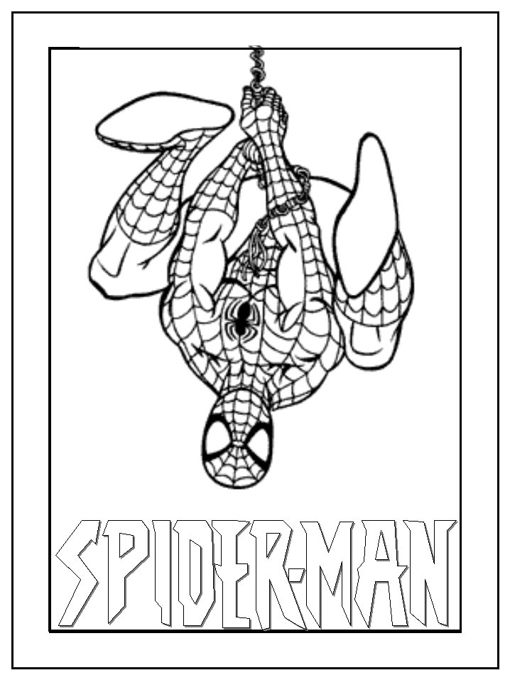 着色页: 蜘蛛侠 (超级英雄) #78931 - 免费可打印着色页