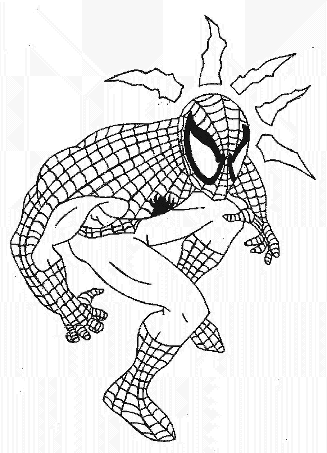 着色页: 蜘蛛侠 (超级英雄) #78933 - 免费可打印着色页