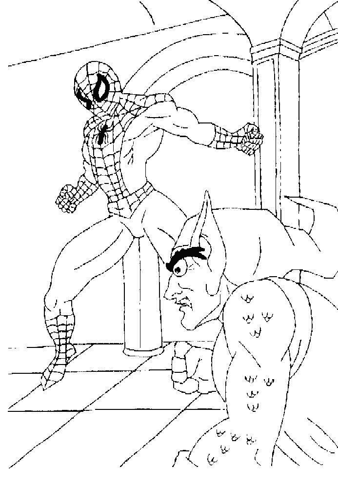 着色页: 蜘蛛侠 (超级英雄) #78949 - 免费可打印着色页