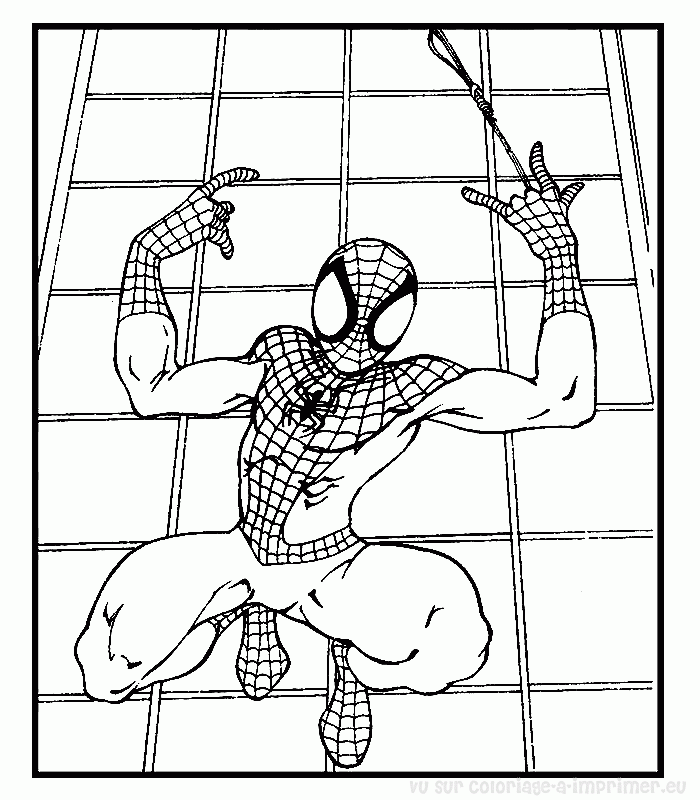 着色页: 蜘蛛侠 (超级英雄) #78958 - 免费可打印着色页