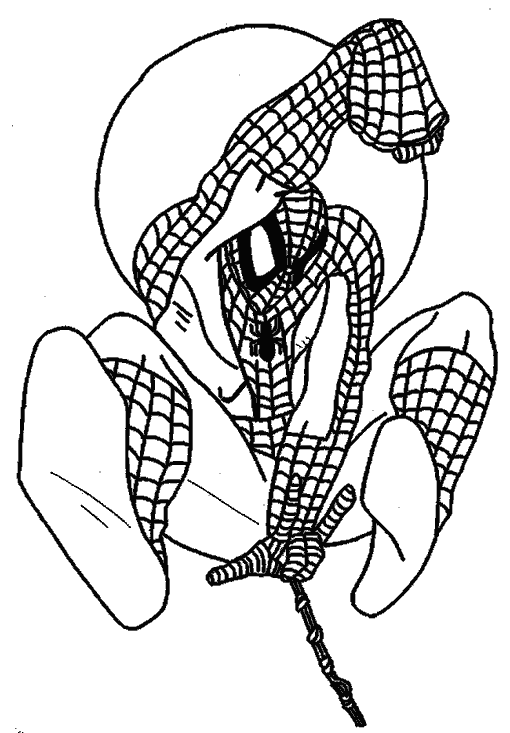 着色页: 蜘蛛侠 (超级英雄) #78960 - 免费可打印着色页