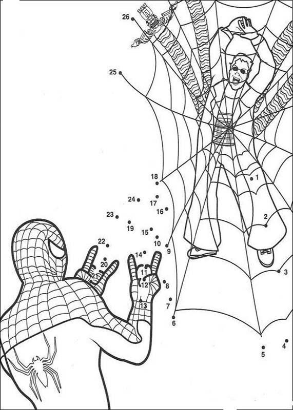 着色页: 蜘蛛侠 (超级英雄) #78967 - 免费可打印着色页