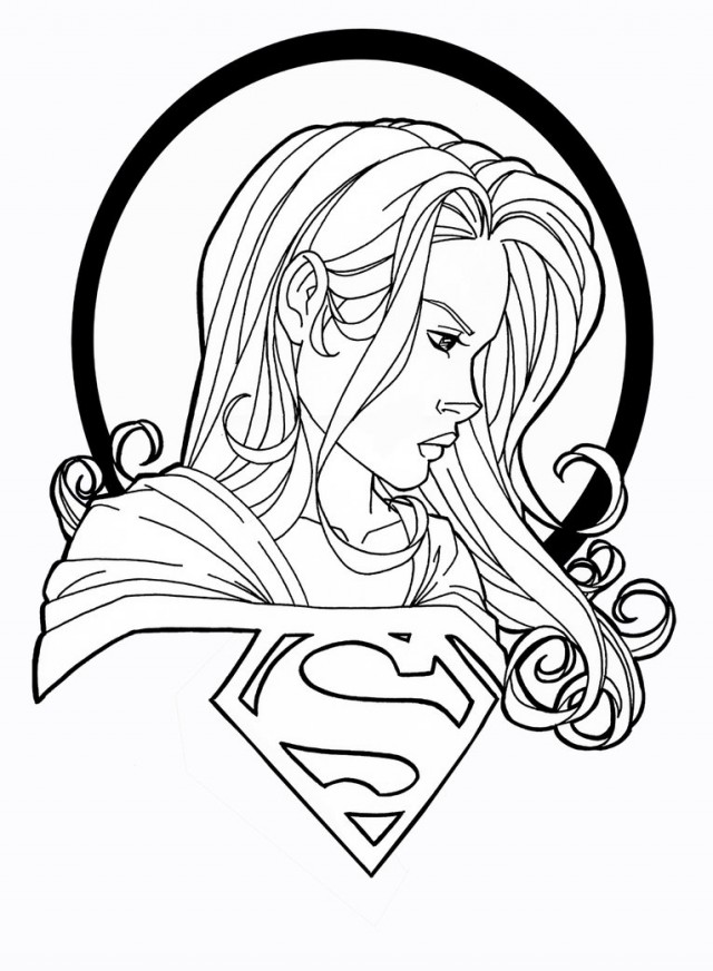 着色页: 超女 (超级英雄) #83956 - 免费可打印着色页