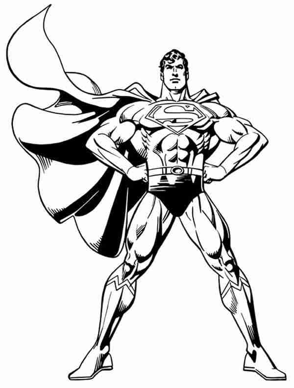 着色页: 超人 (超级英雄) #83613 - 免费可打印着色页