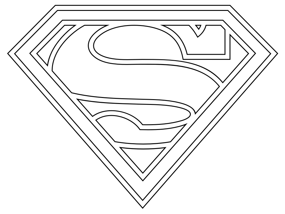 着色页: 超人 (超级英雄) #83651 - 免费可打印着色页