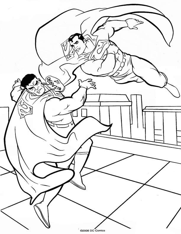 着色页: 超人 (超级英雄) #83704 - 免费可打印着色页