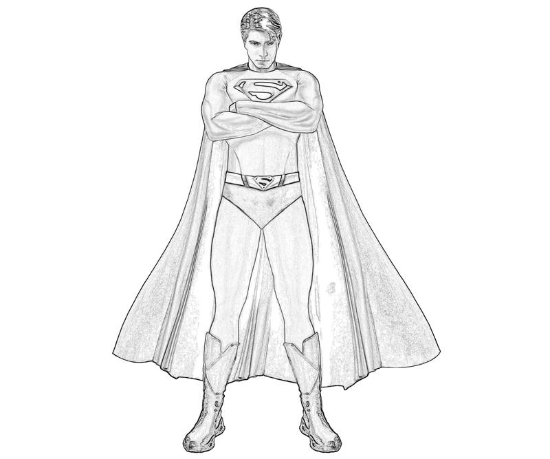 着色页: 超人 (超级英雄) #83730 - 免费可打印着色页