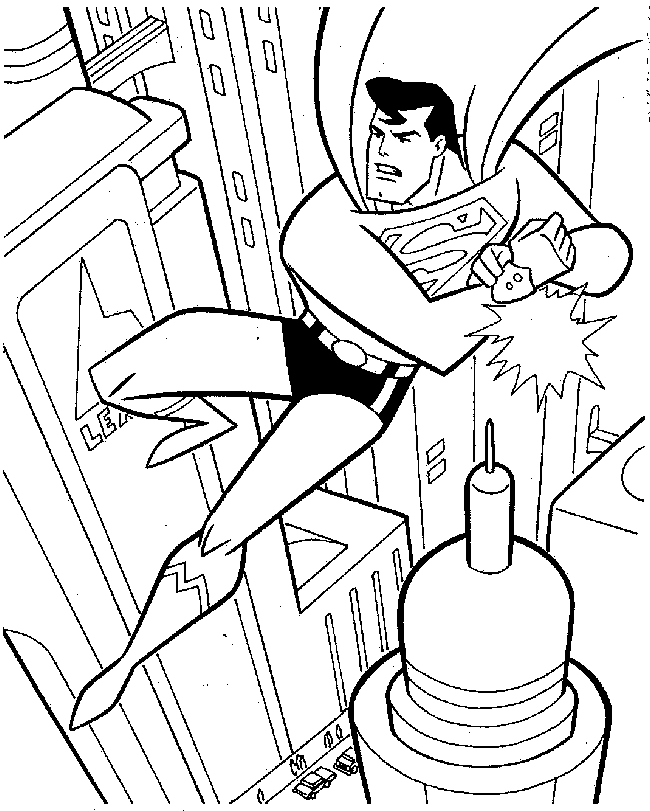 着色页: 超人 (超级英雄) #83758 - 免费可打印着色页