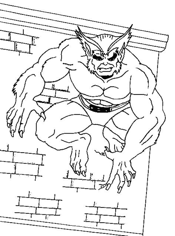 着色页: 金刚狼 (超级英雄) #74997 - 免费可打印着色页