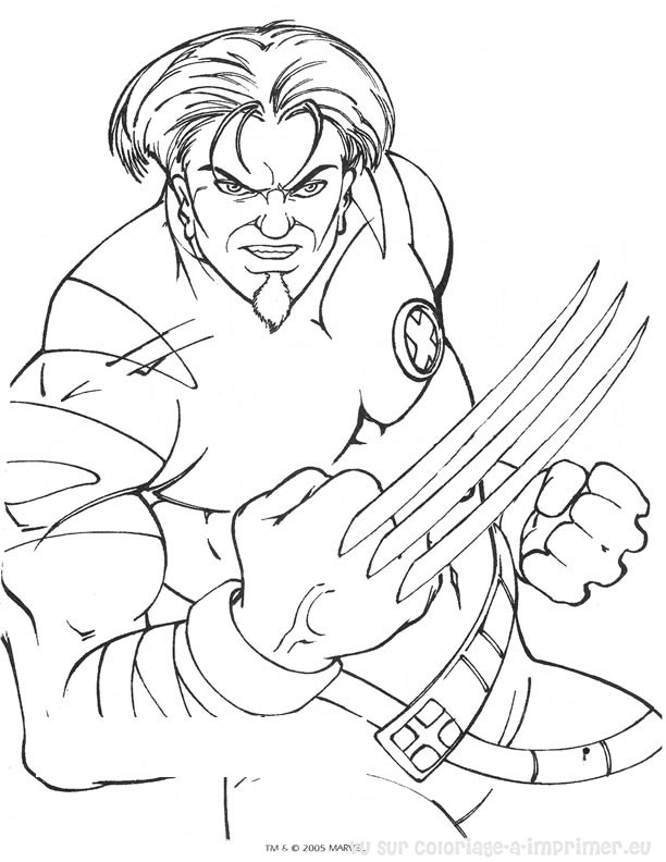 着色页: X战警 (超级英雄) #74397 - 免费可打印着色页