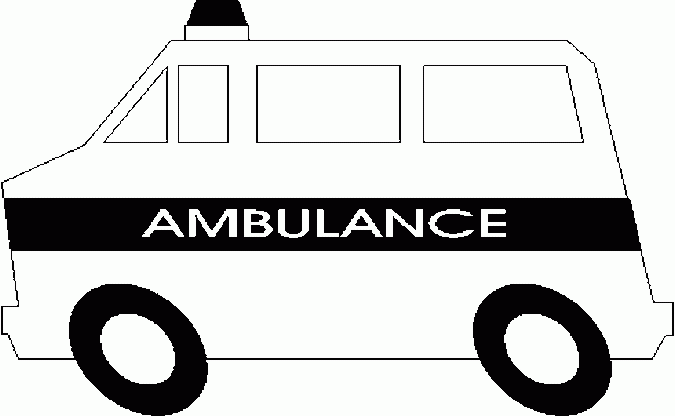 着色页: 救护车 (运输) #136762 - 免费可打印着色页