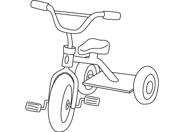 着色页: 自行车/自行车 (运输) #136943 - 免费可打印着色页