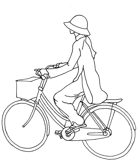 着色页: 自行车/自行车 (运输) #136945 - 免费可打印着色页