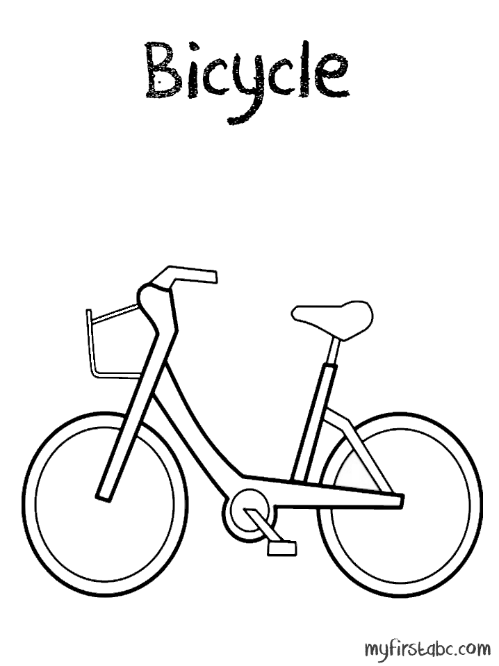 着色页: 自行车/自行车 (运输) #136950 - 免费可打印着色页