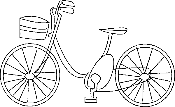 着色页: 自行车/自行车 (运输) #136954 - 免费可打印着色页